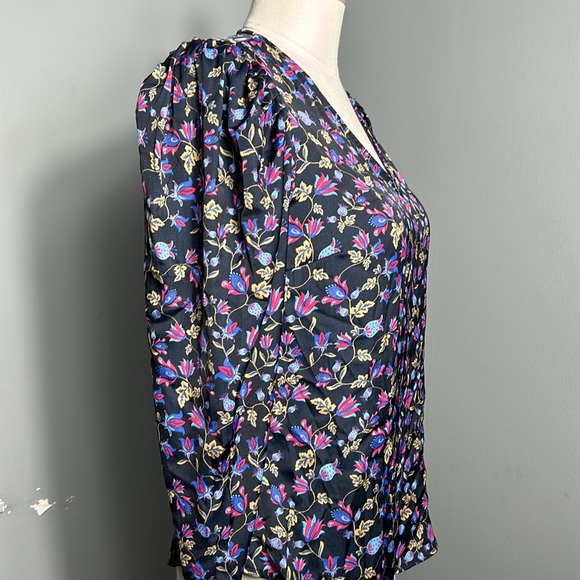 BANANA REPUBLIC Puff-Shoulder Blouse| BANANA REPUBLIC Puff-Shoulder Top XS - Picture 8 of 14